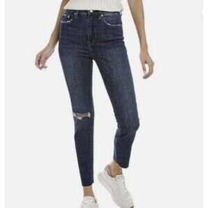 Pistola Cara High Rise Distressed Skinny Ankle Jeans in Essex‎ Wash Size 28